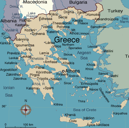 lobby magnifiek reactie Kaart Griekenland. Landkaart voor uw vakantie